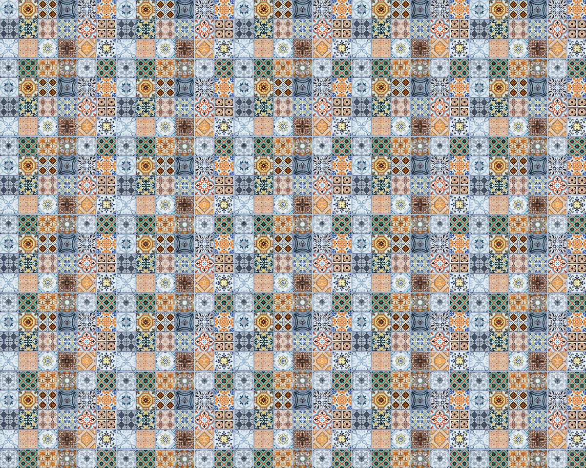 Toilettenrückwand Patchwork