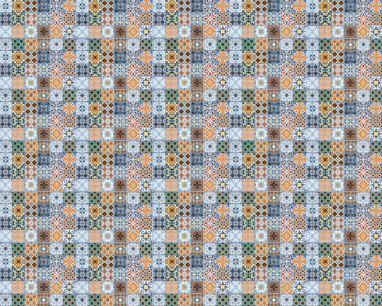 Toilettenrückwand Patchwork