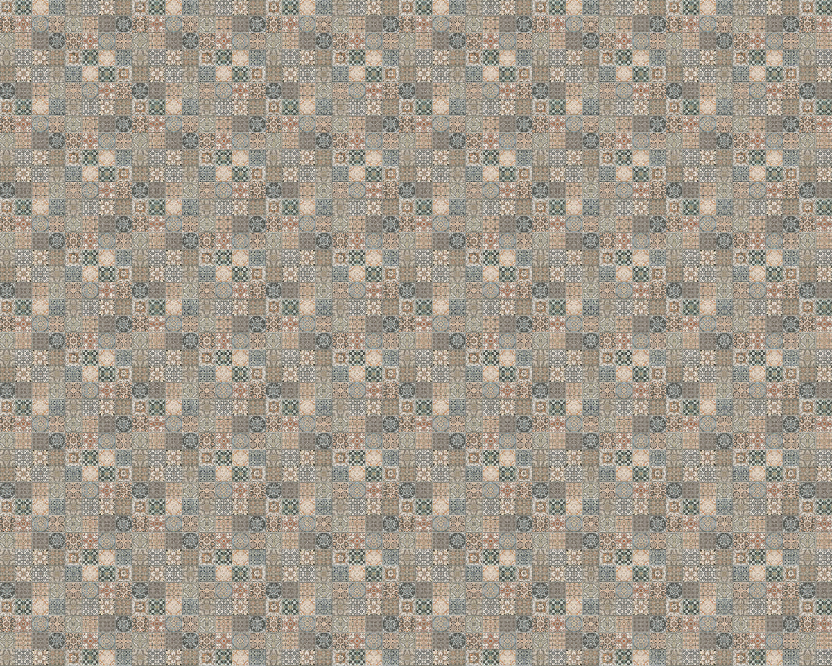 Toilettenrückwand Patchwork