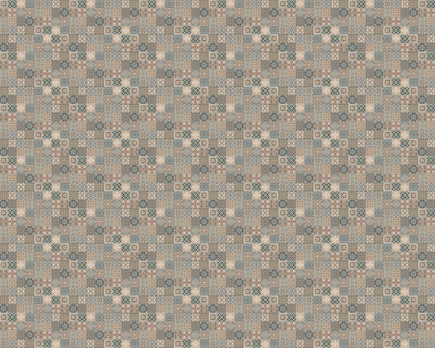 Toilettenrückwand Patchwork