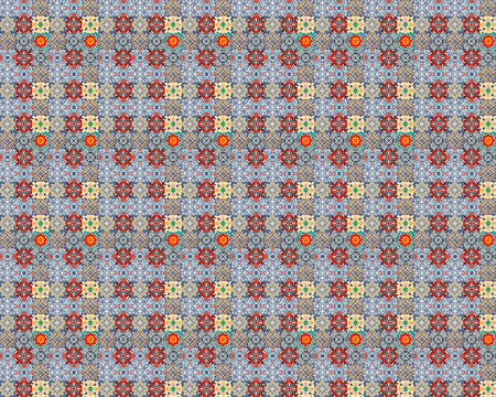 Toilettenrückwand Patchwork