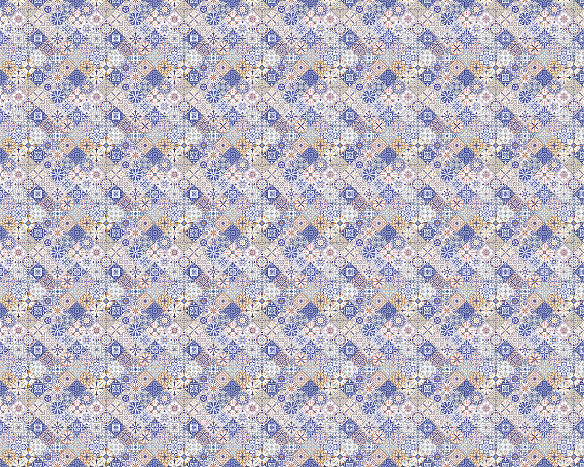 Toilettenrückwand Patchwork