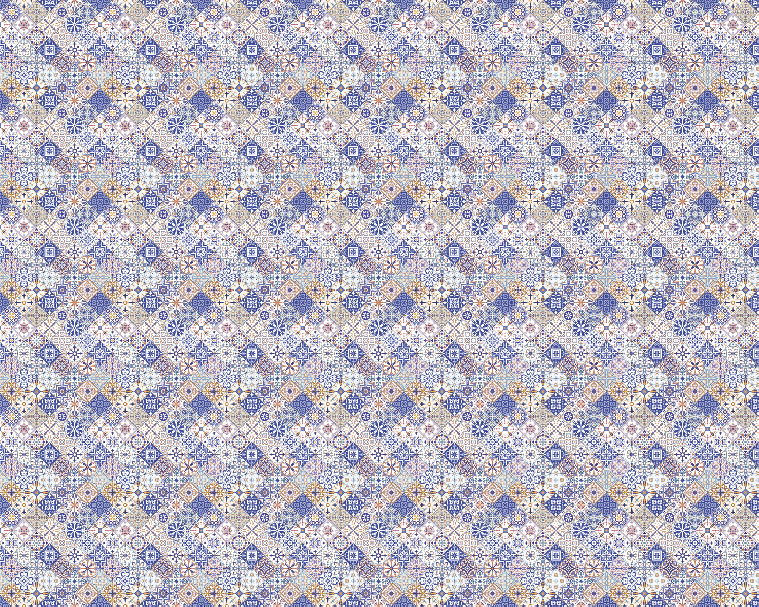 Toilettenrückwand Patchwork