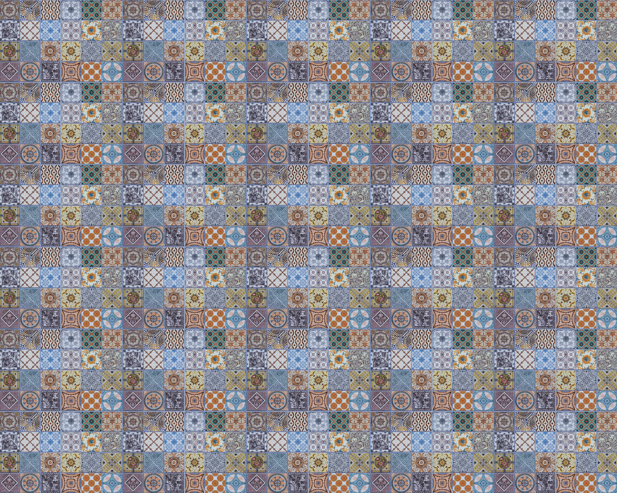 Toilettenrückwand Patchwork