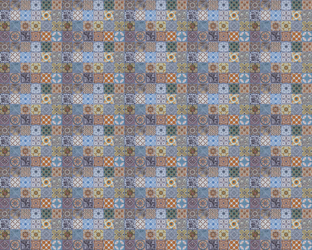 Toilettenrückwand Patchwork
