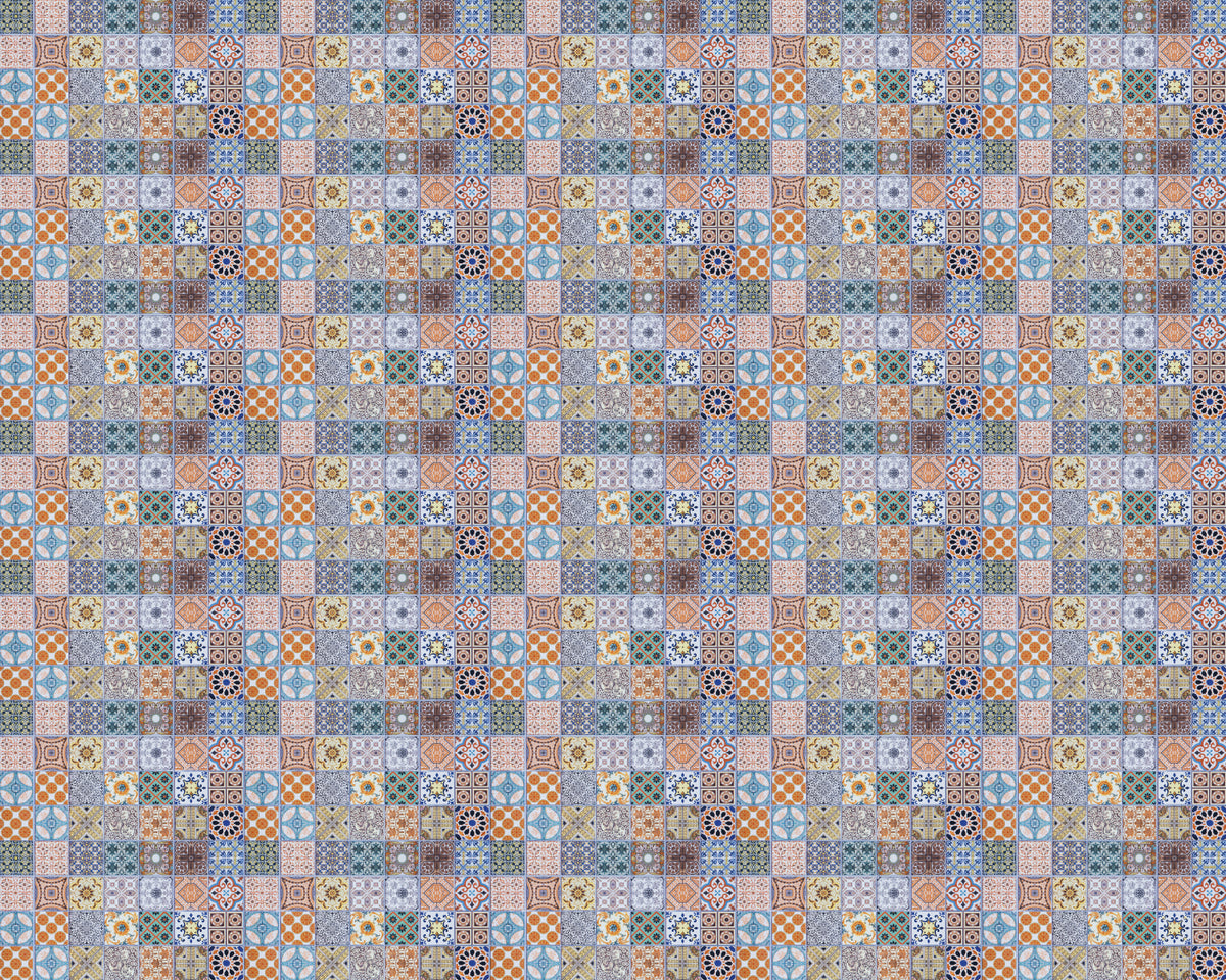 Toilettenrückwand Patchwork