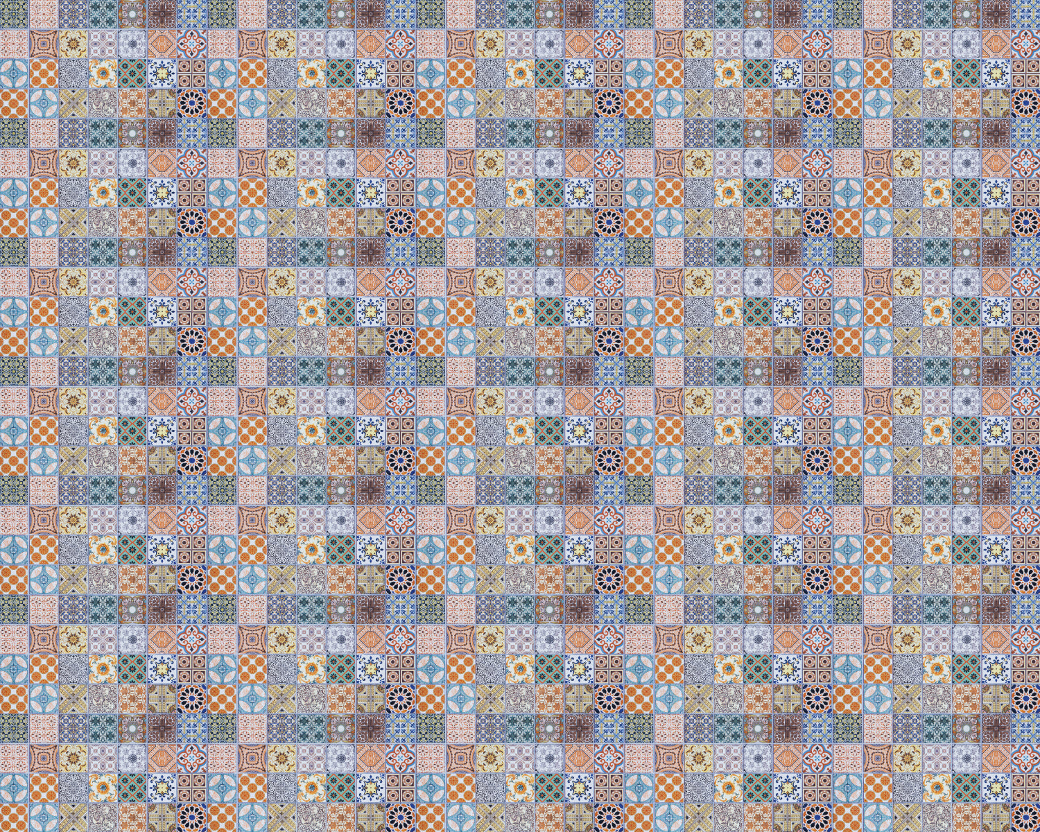 Toilettenrückwand Patchwork
