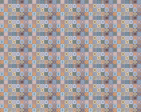 Toilettenrückwand Patchwork