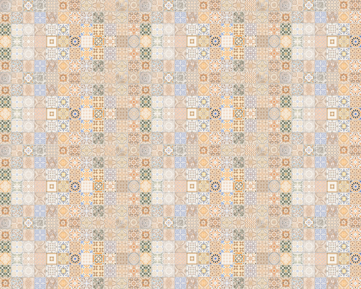 Toilettenrückwand Patchwork