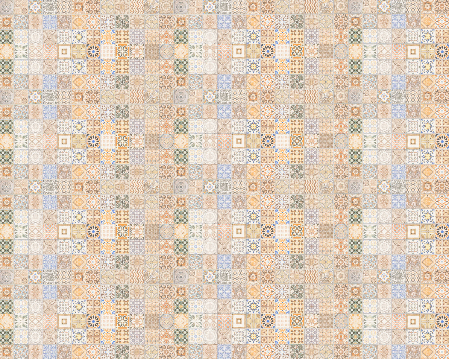 Toilettenrückwand Patchwork