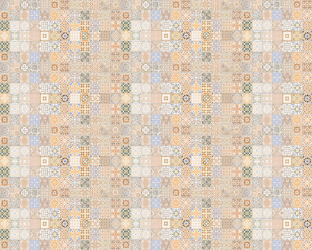 Toilettenrückwand Patchwork