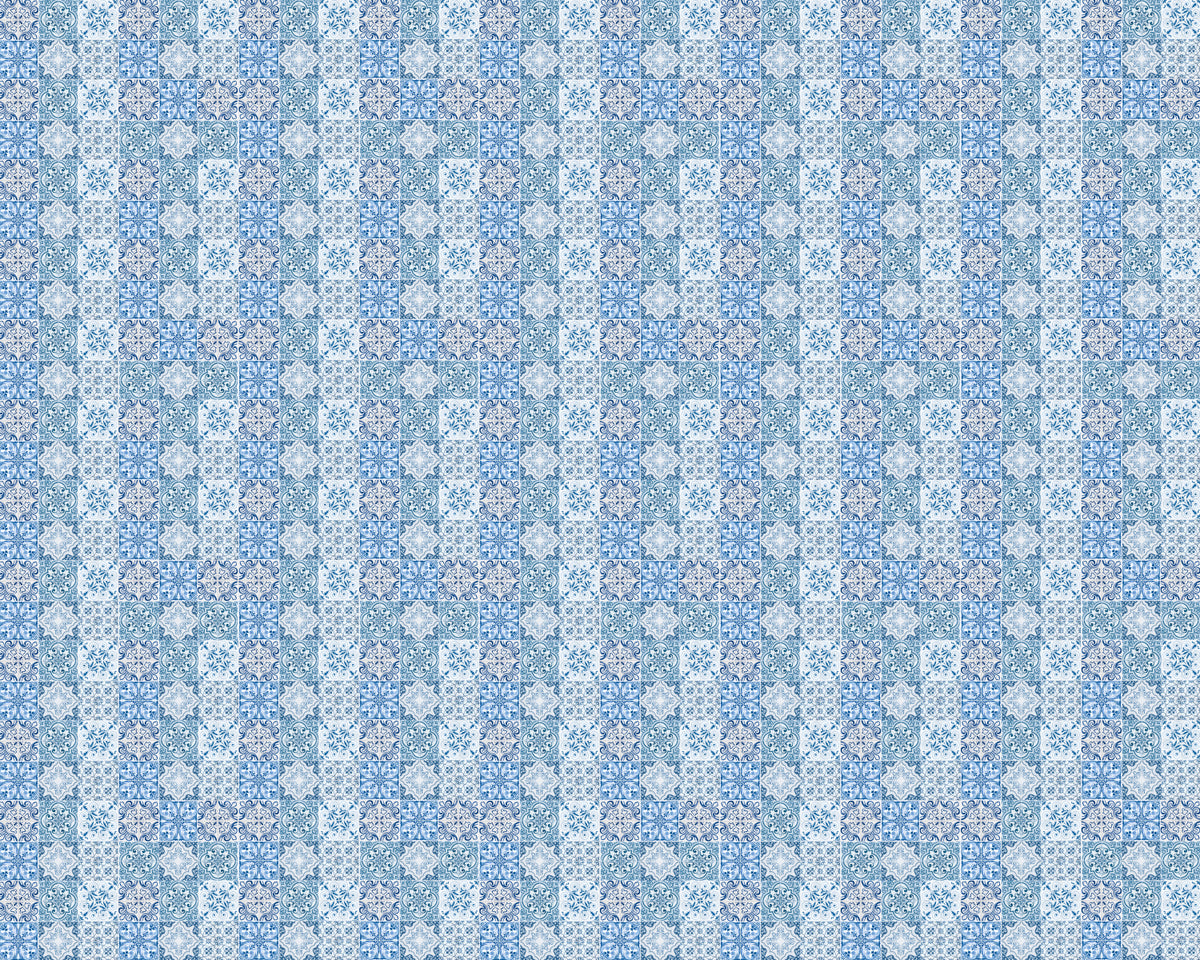Toilettenrückwand Patchwork