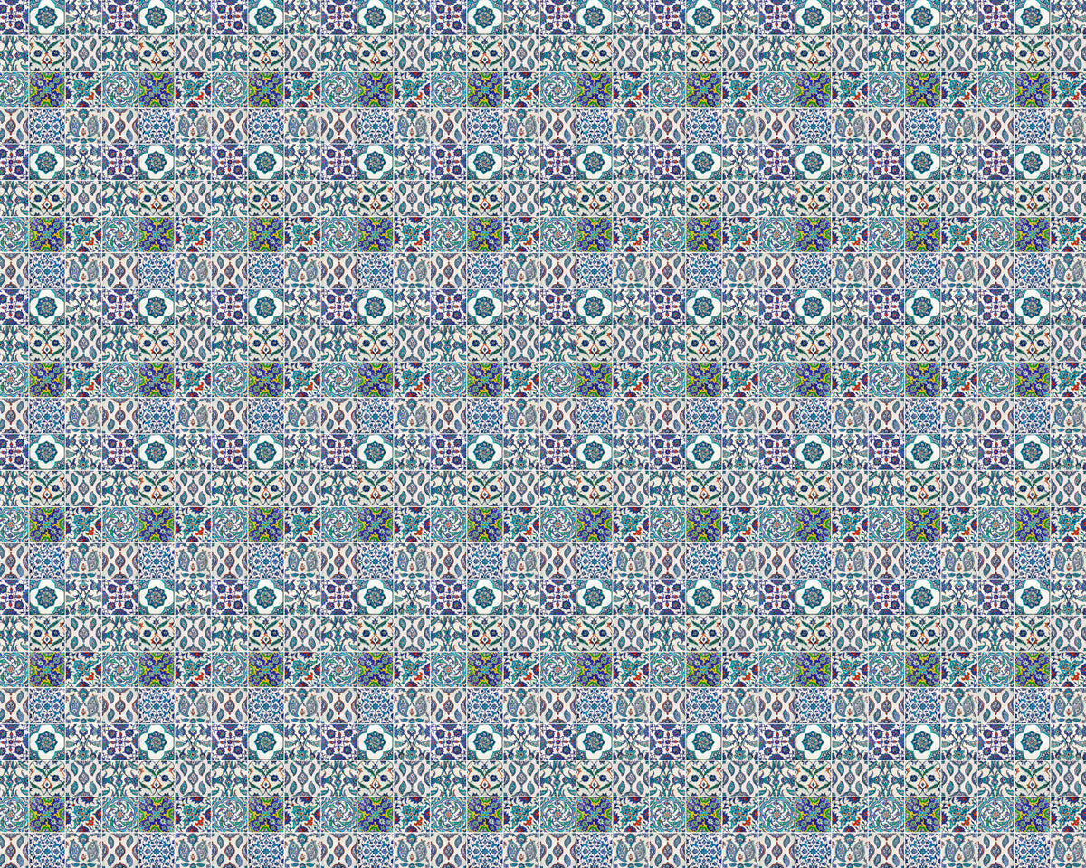 Toilettenrückwand Patchwork