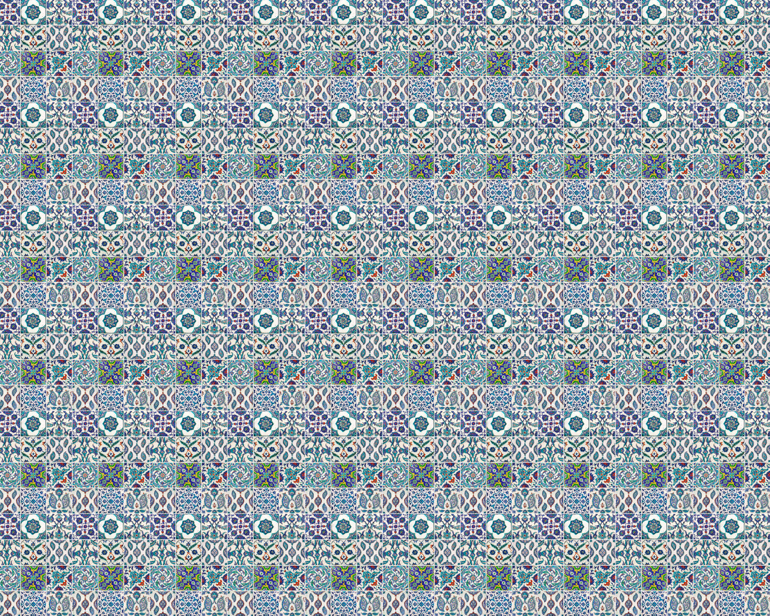 Toilettenrückwand Patchwork