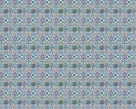 Toilettenrückwand Patchwork