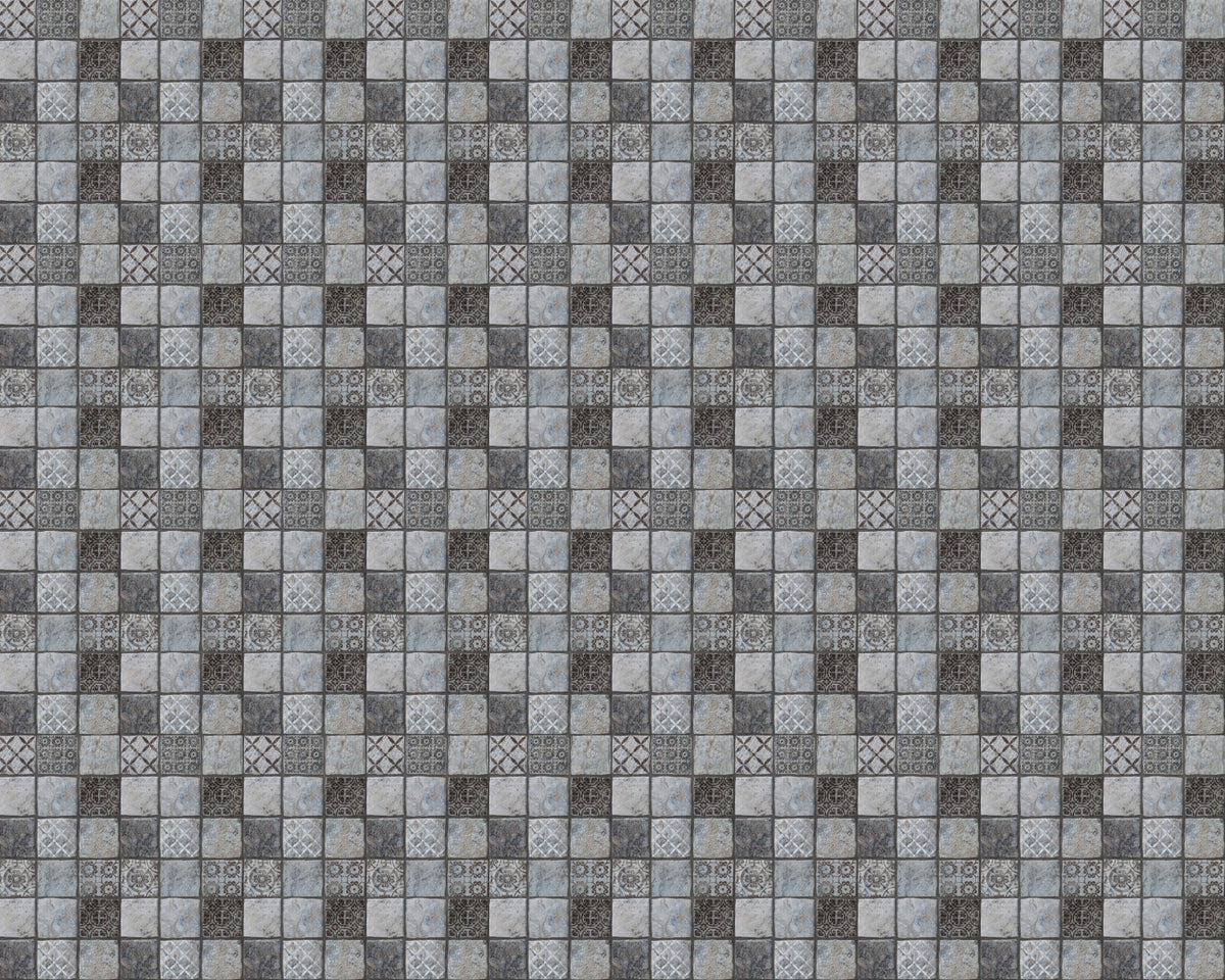 Toilettenrückwand Patchwork