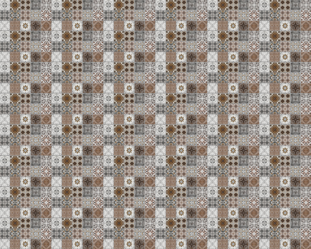 Toilettenrückwand Patchwork