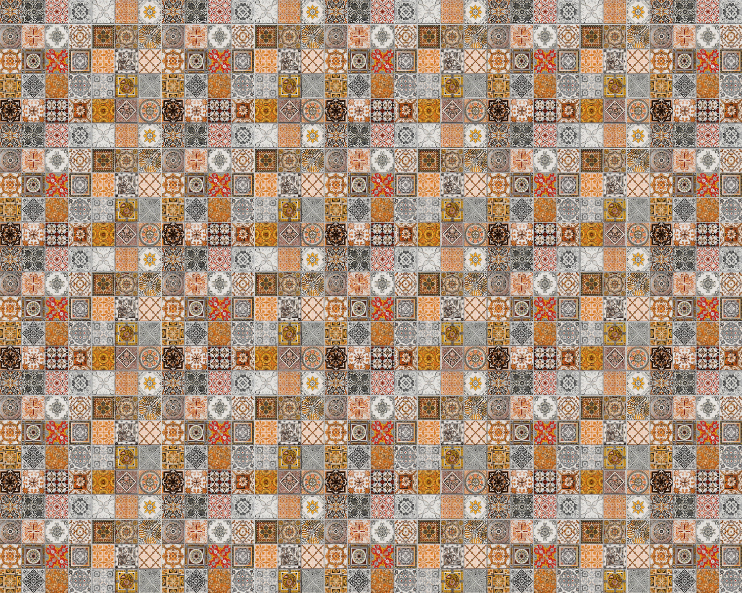 Toilettenrückwand Patchwork