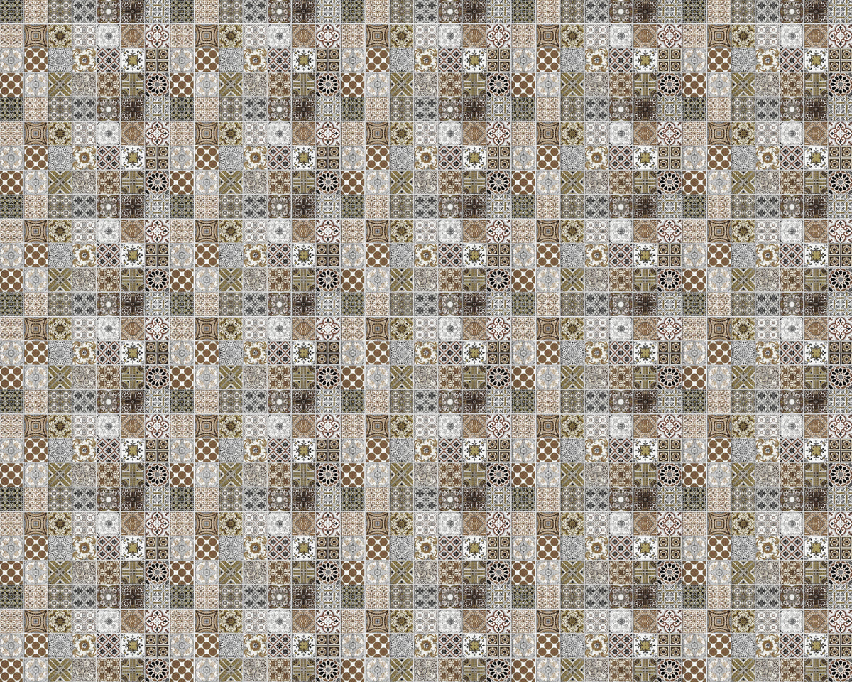 Toilettenrückwand Patchwork