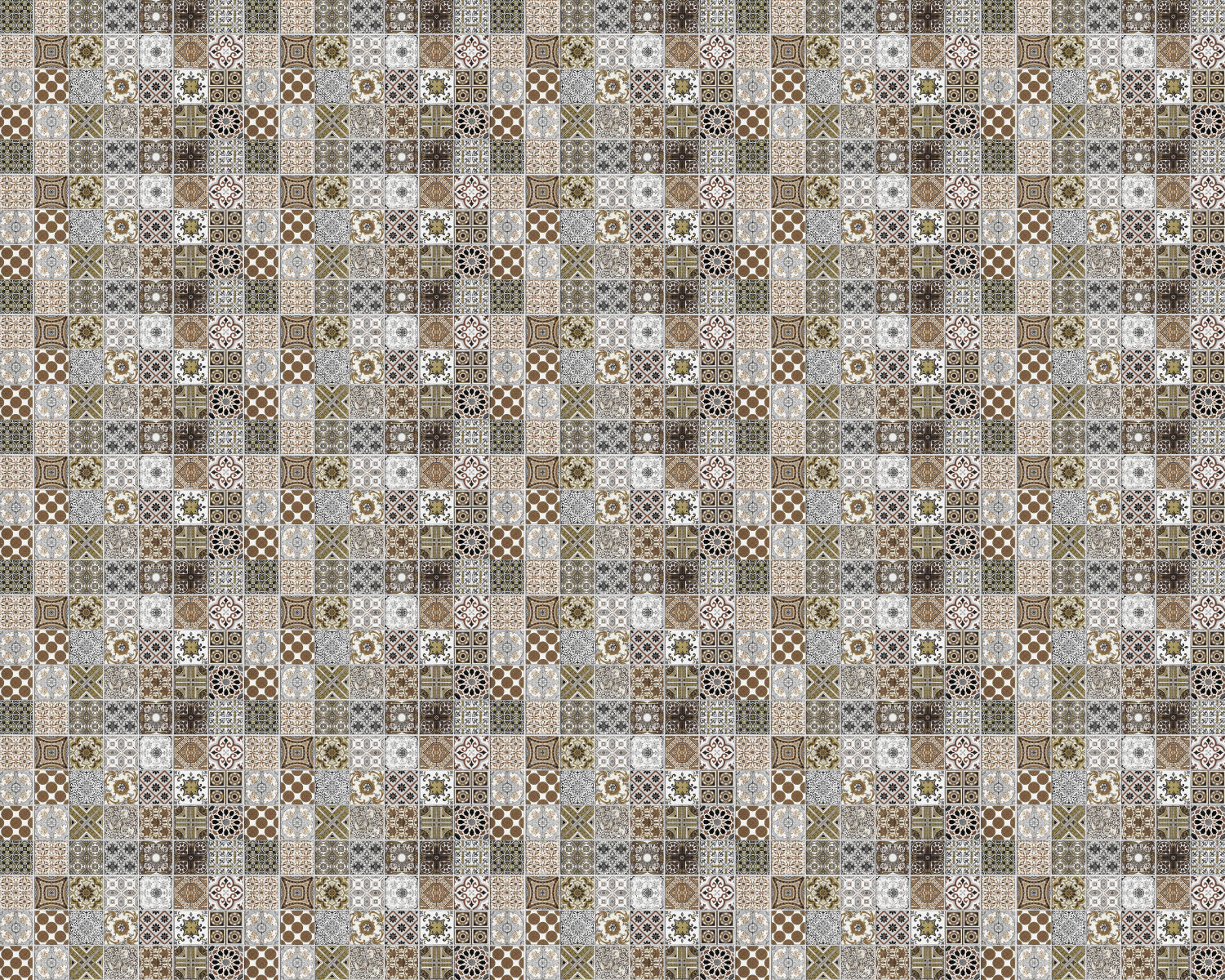 Toilettenrückwand Patchwork