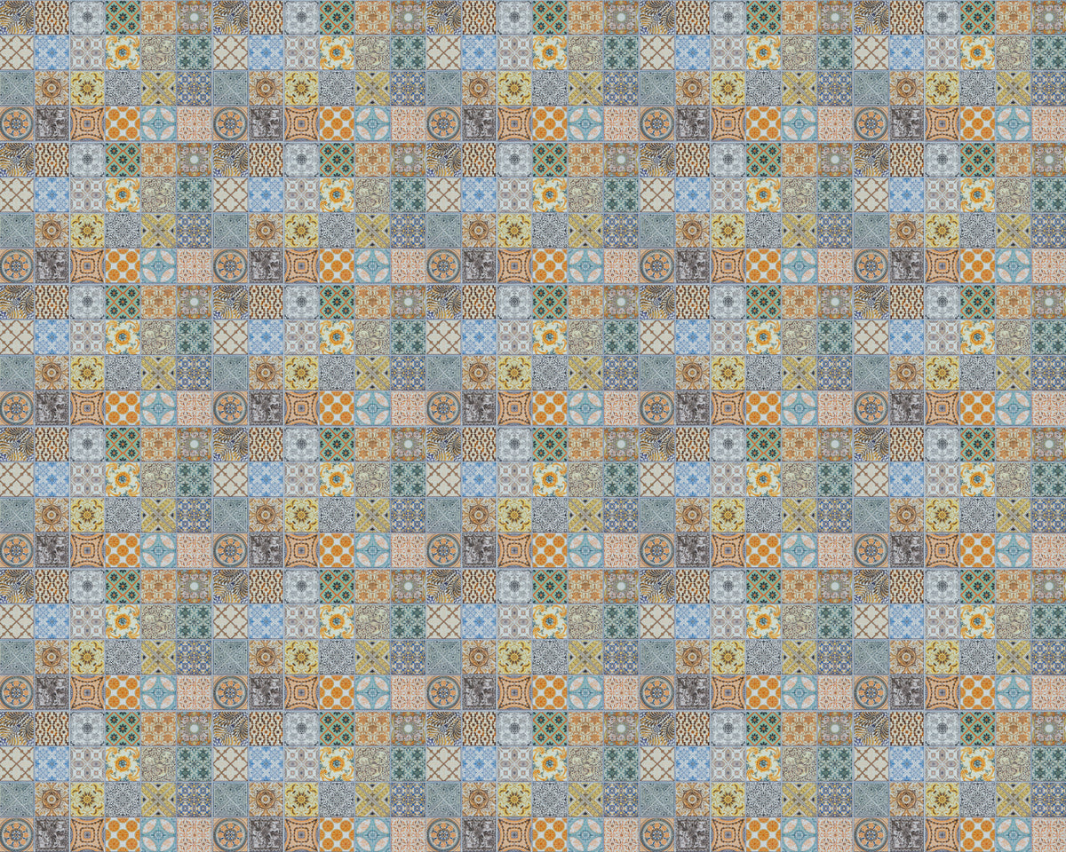 Toilettenrückwand Patchwork
