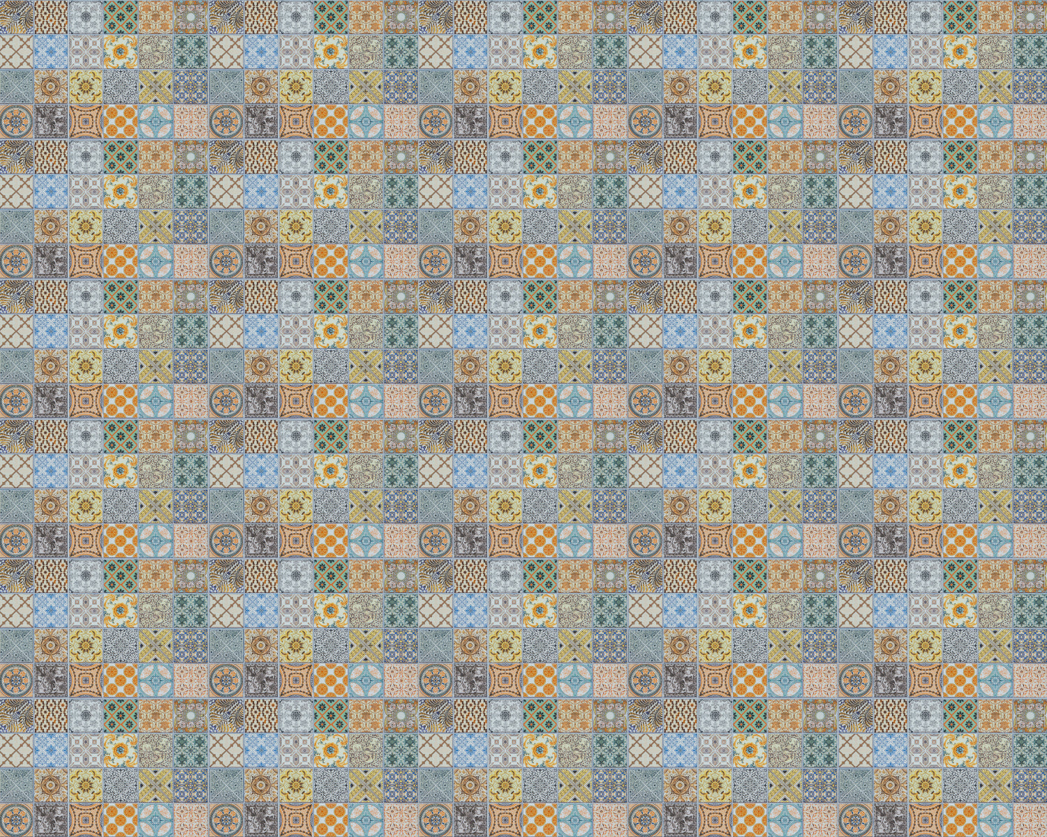 Toilettenrückwand Patchwork
