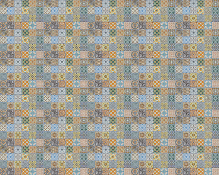 Toilettenrückwand Patchwork