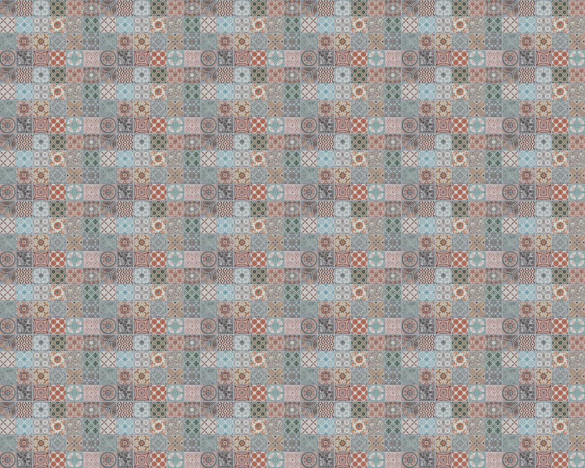 Toilettenrückwand Patchwork