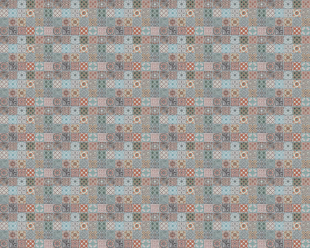 Toilettenrückwand Patchwork