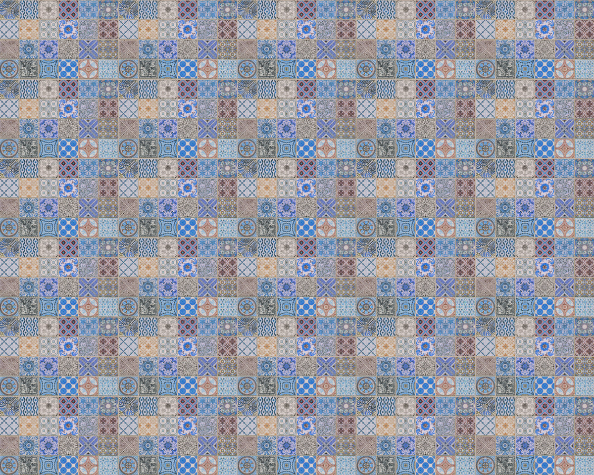 Toilettenrückwand Patchwork