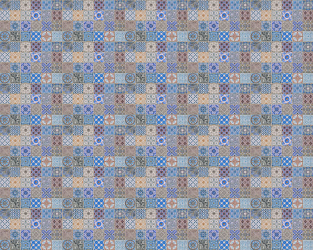 Toilettenrückwand Patchwork