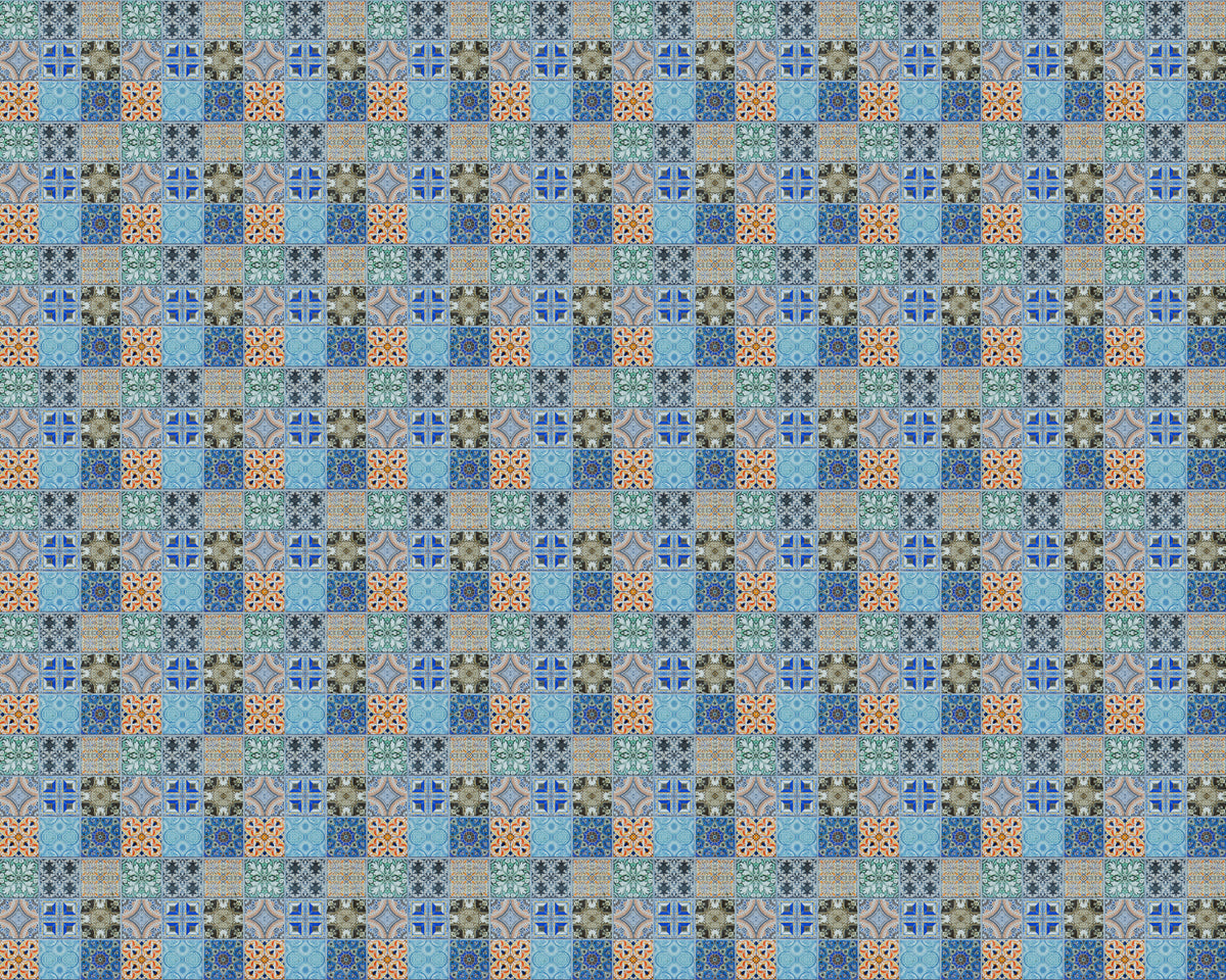 Toilettenrückwand Patchwork