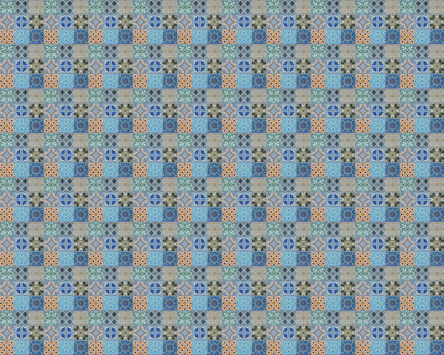 Toilettenrückwand Patchwork