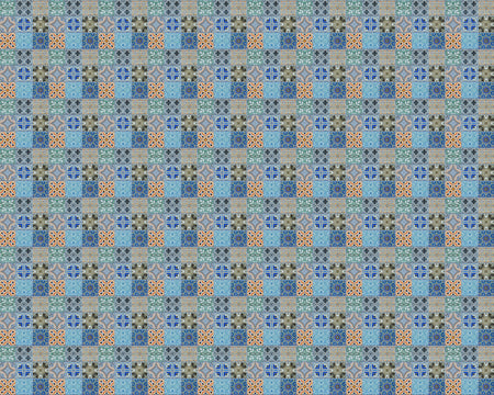 Toilettenrückwand Patchwork