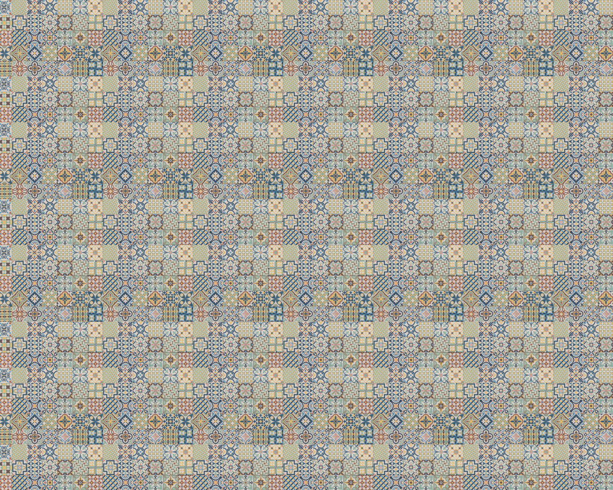 Toilettenrückwand Patchwork