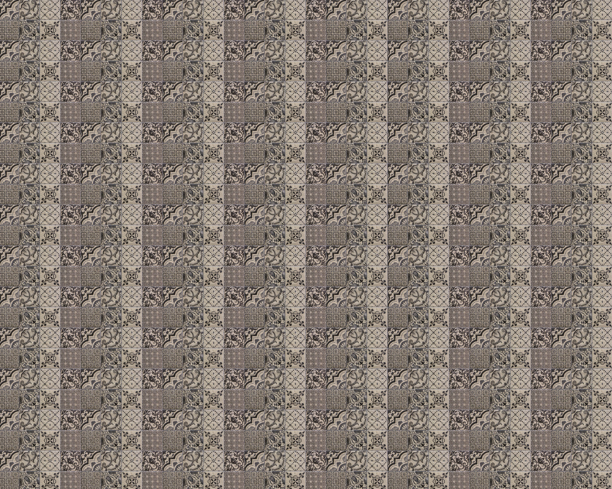 Toilettenrückwand Patchwork