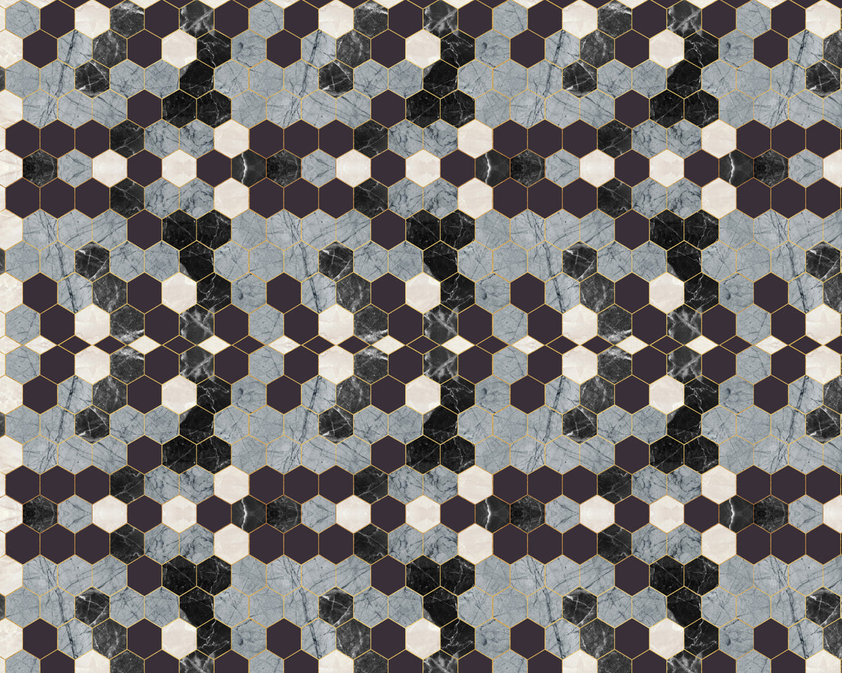 Toilettenrückwand Patchwork
