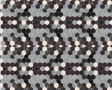Toilettenrückwand Patchwork