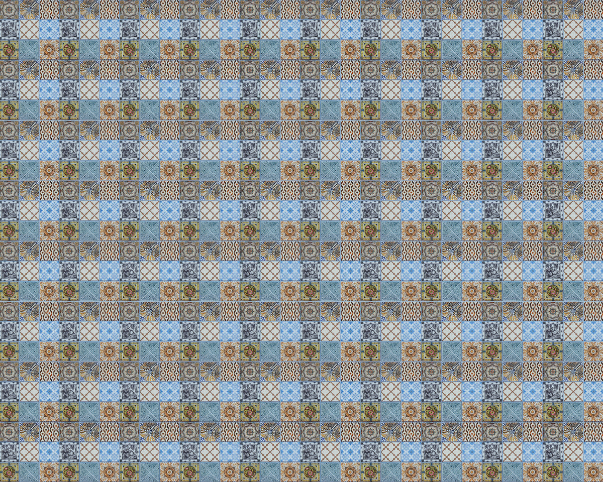 Toilettenrückwand Patchwork