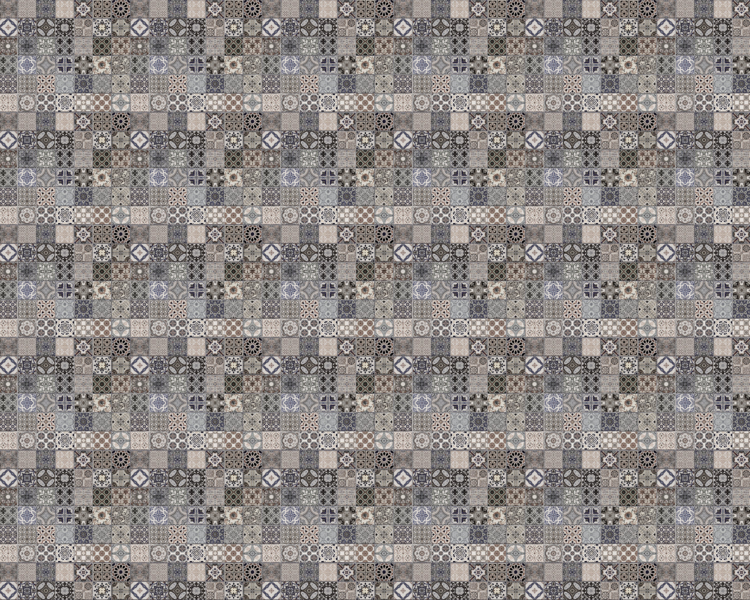 Toilettenrückwand Patchwork