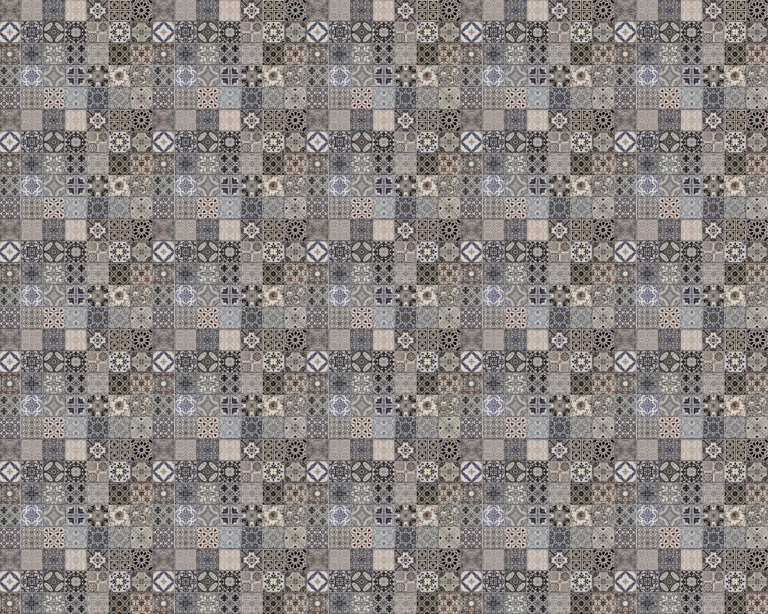 Toilettenrückwand Patchwork