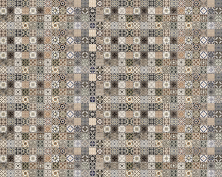 Toilettenrückwand Patchwork