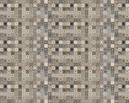 Toilettenrückwand Patchwork