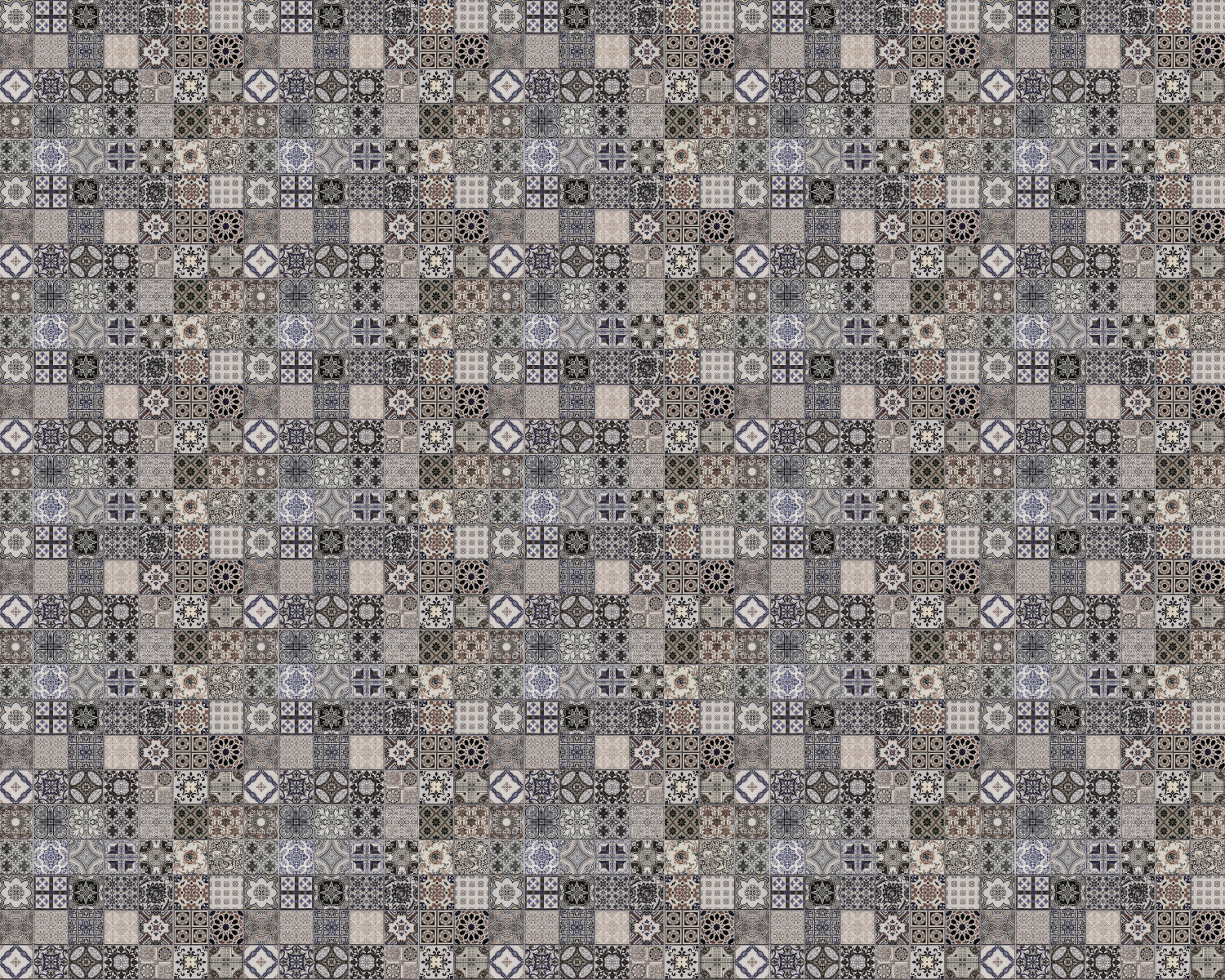 Toilettenrückwand Patchwork
