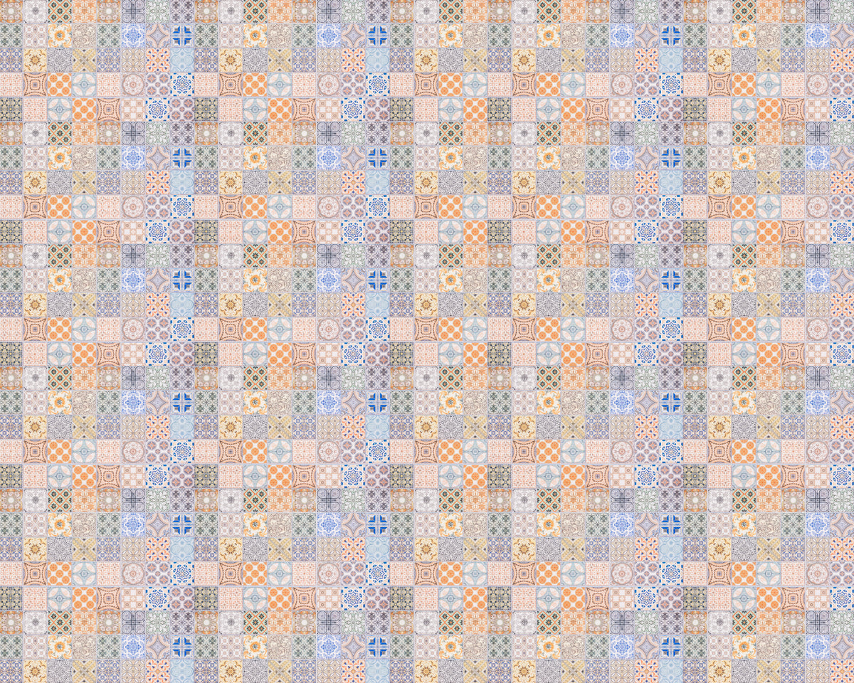 Toilettenrückwand Patchwork