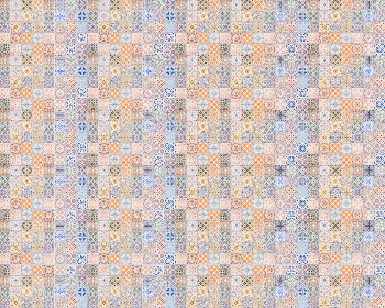 Toilettenrückwand Patchwork