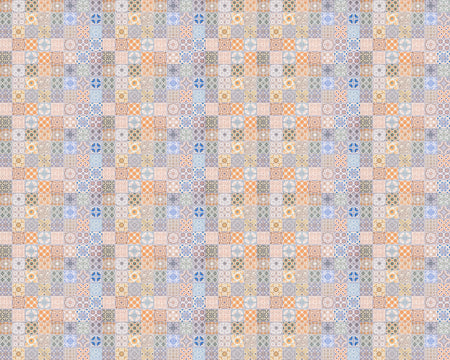 Toilettenrückwand Patchwork