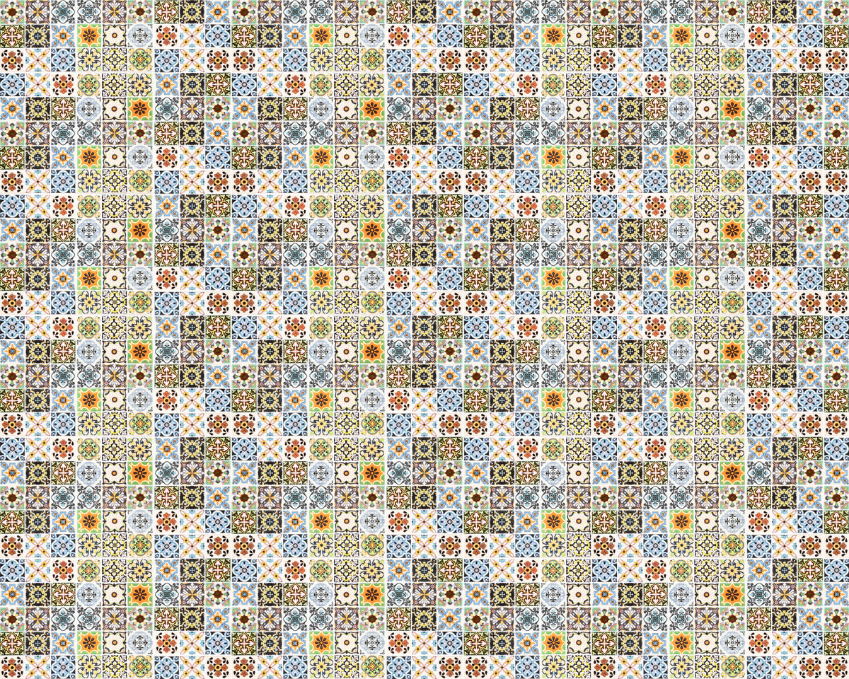 Toilettenrückwand Patchwork