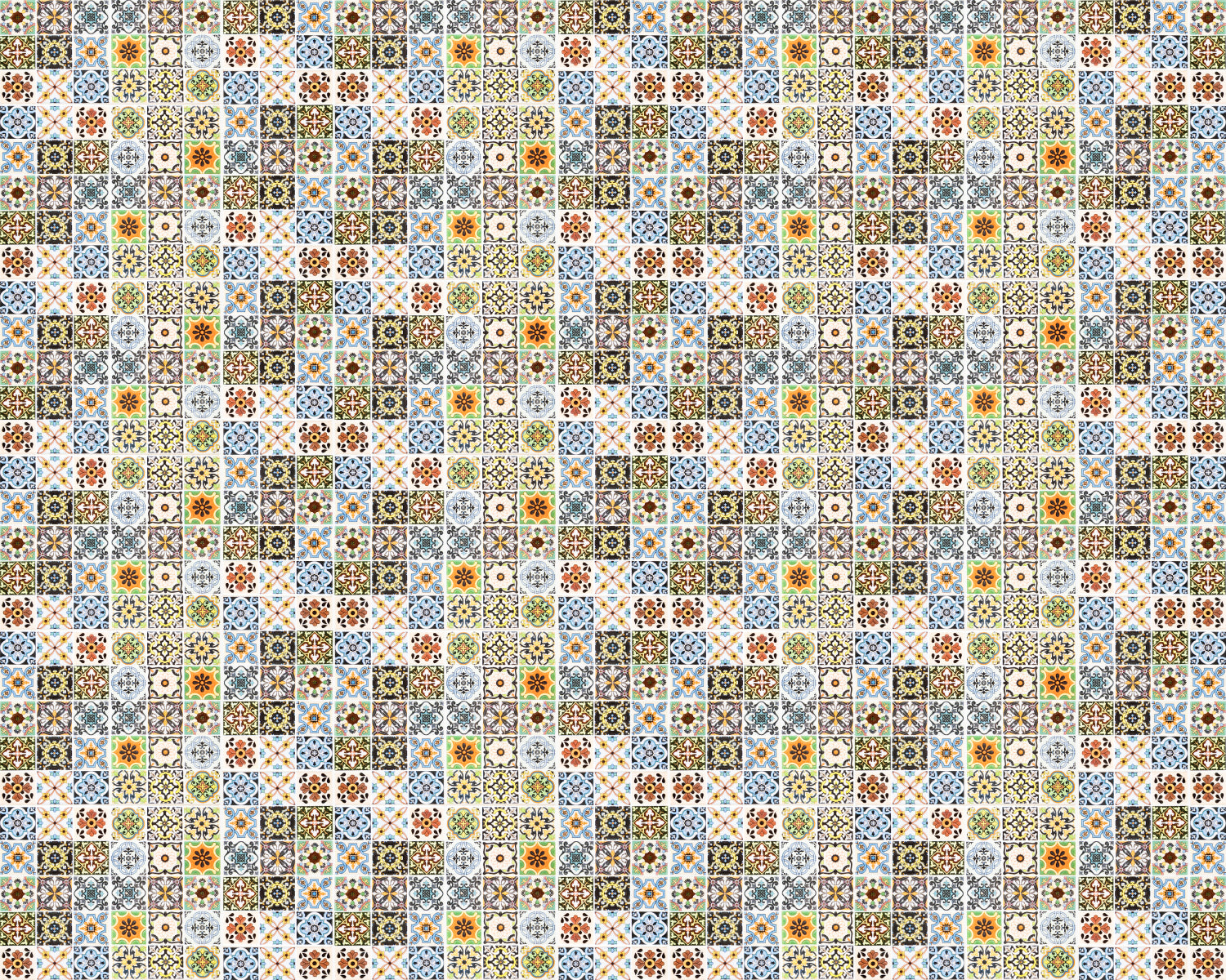 Toilettenrückwand Patchwork