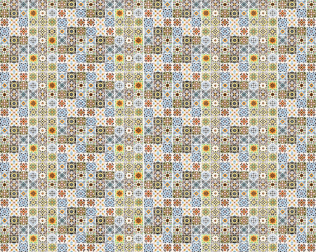 Toilettenrückwand Patchwork